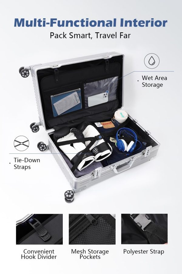 61jjwldEVIL._AC_SL1500_ Hard Shell Carry On Spinner Luggage, 22x14x9