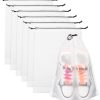 61lhAxA8hJL._AC_SL1500_ Transparent Waterproof Travel Shoe Bags, 6 Pack