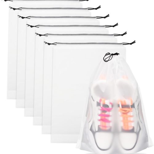 61lhAxA8hJL._AC_SL1500_ Transparent Waterproof Travel Shoe Bags, 6 Pack