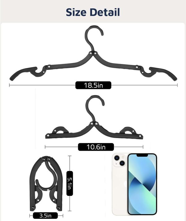 61rDgpJ0IL._AC_SL1500_ Foldable Travel Hangers, 10 Pack, Black