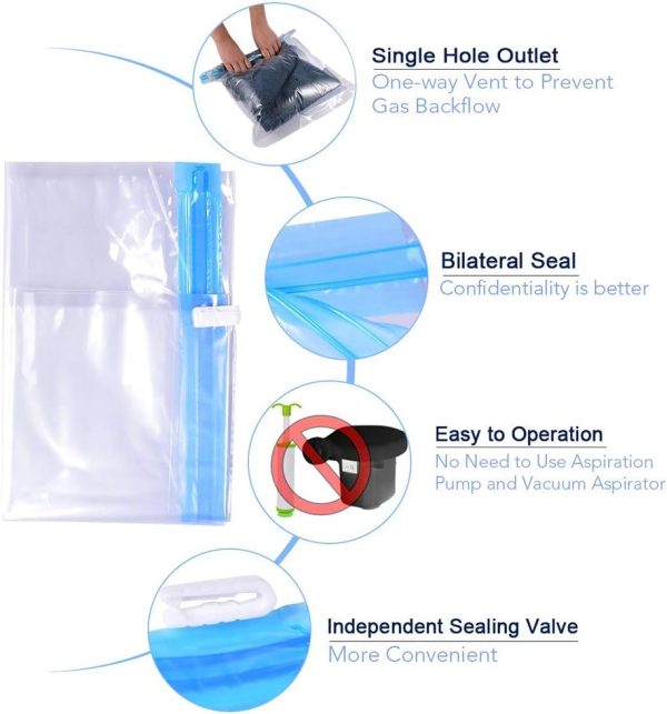 61wu0SFui1L._AC_SL1000_ 10 Pack Space Saver Bags, Blue