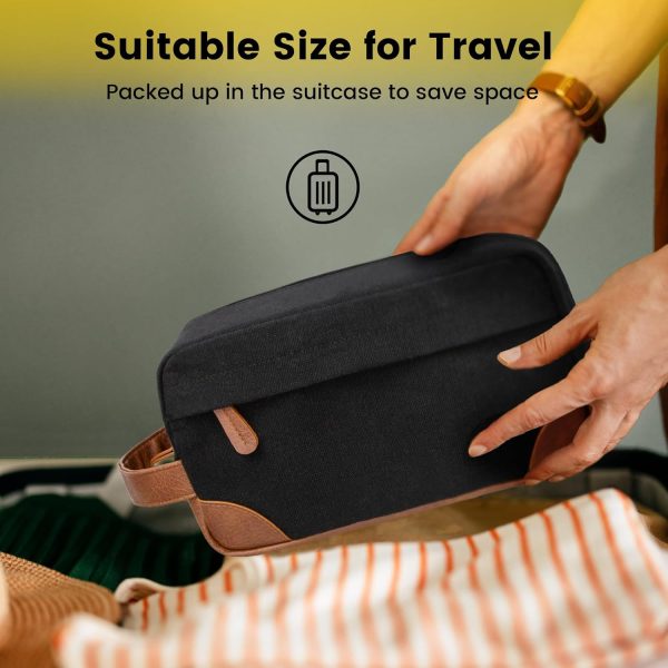 710Bp48pvL._AC_SL1500_ Hanging Canvas Toiletry Bag, Large Travel