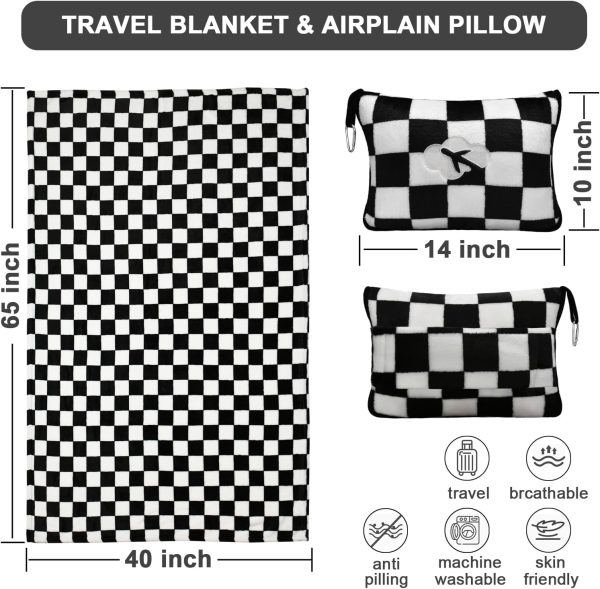 714c0igYuL._AC_SL1500_ Compact 2-in-1 Travel Blanket Pillow Set