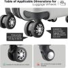 71MbypdpPXL._AC_SL1500_ 8pc Silicone Luggage Wheel Covers Black