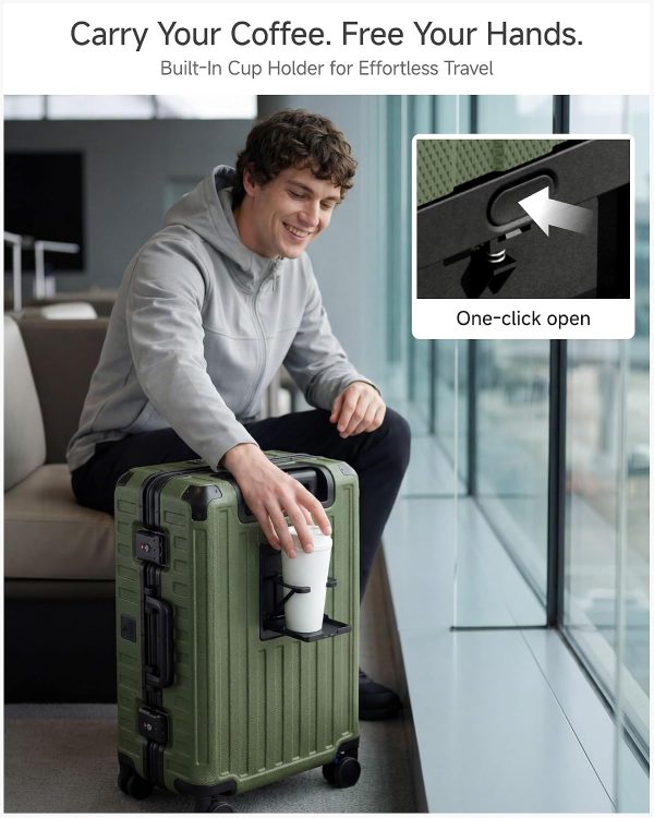 71XyH-fSIkL._AC_SL1500_ Zipperless Hard Shell Carry-On Spinner Suitcase