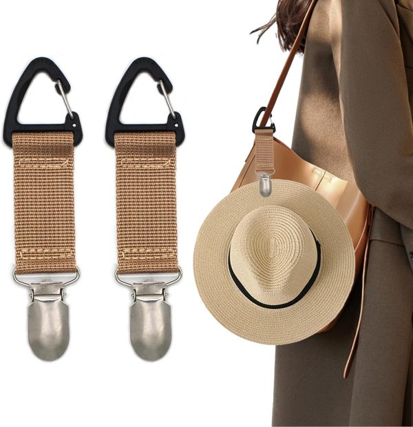 2 Pack Elastic Hat Clip for Travel