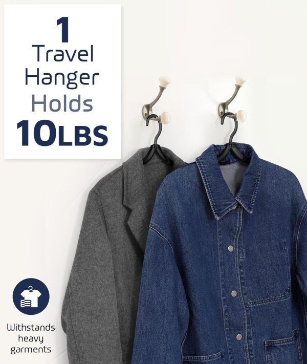 71lalBWd8L._AC_SL1500_ Foldable Travel Hangers, 10 Pack, Black