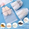 71nuu5QQqzL._AC_SL1500_ Transparent Waterproof Travel Shoe Bags, 6 Pack