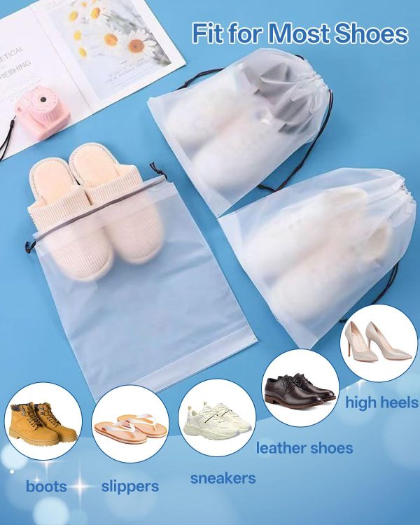 71nuu5QQqzL._AC_SL1500_ Transparent Waterproof Travel Shoe Bags, 6 Pack
