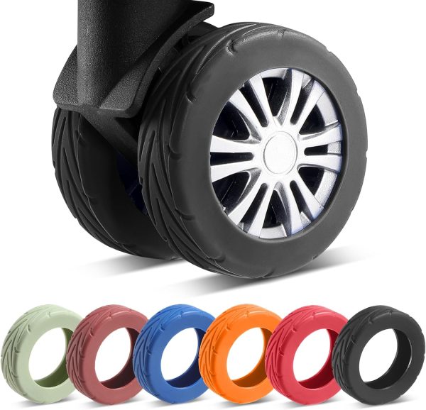 71oCsCGobUL._AC_SL1500_ 8pc Silicone Luggage Wheel Covers Black