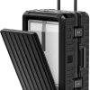71rE705oeaL._AC_SL1500_ Zipperless Hard Shell Carry-On Spinner Suitcase