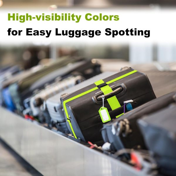 71y6hVLsnGL._AC_SL1500_ Luggage Straps & Tags Set, 4+4