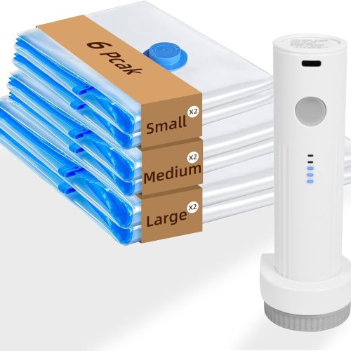 71yMQi6FixL._AC_SL1500_ 6 Pack Rechargeable Vacuum Storage Bags