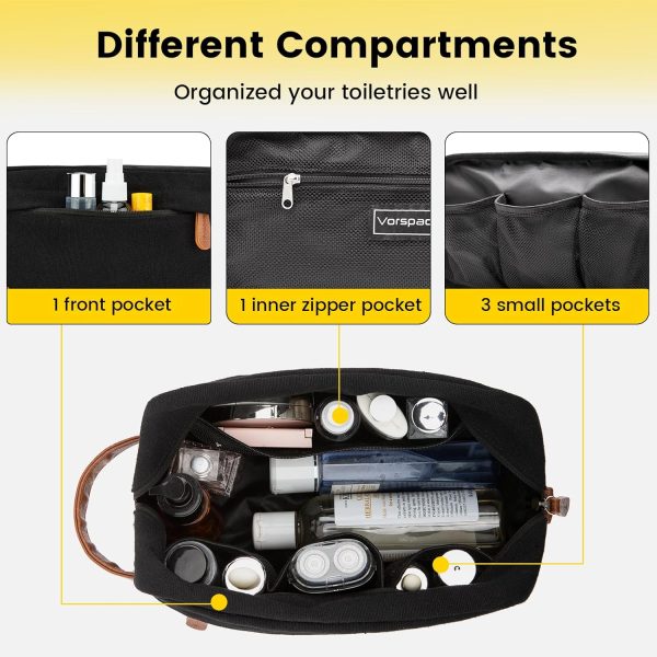 81CXZqacYZL._AC_SL1500_ Hanging Canvas Toiletry Bag, Large Travel