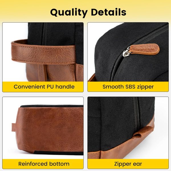 81IHFJ6TL._AC_SL1500_ Hanging Canvas Toiletry Bag, Large Travel