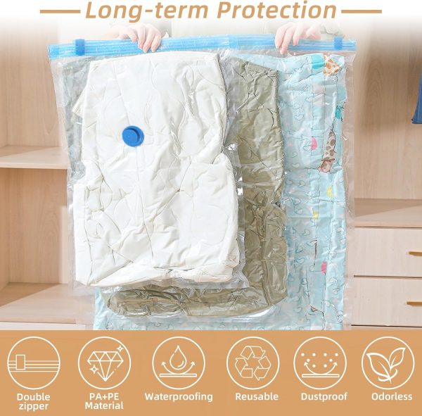 81LyE8TmsvL._AC_SL1500_ 6 Pack Rechargeable Vacuum Storage Bags