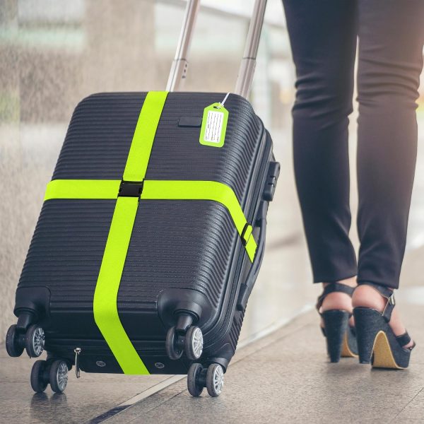 81piGZcxZHL._AC_SL1500_ Luggage Straps & Tags Set, 4+4