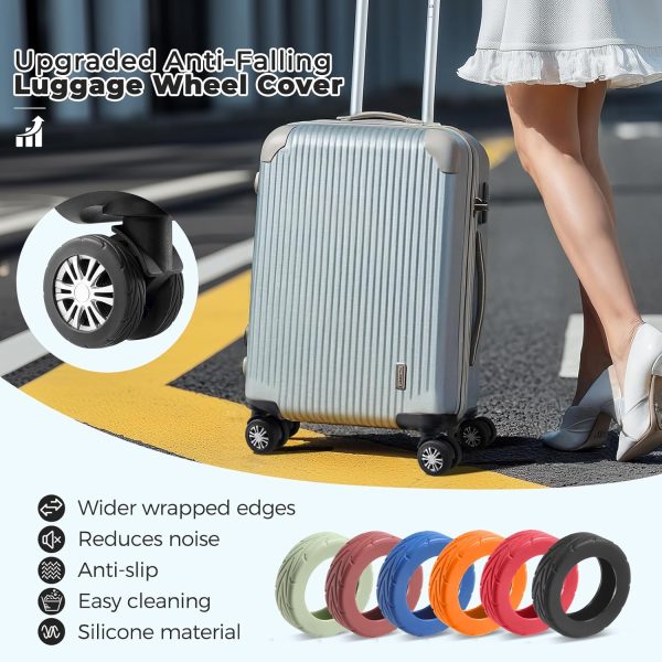 81vMC-1agPL._AC_SL1500_ 8pc Silicone Luggage Wheel Covers Black